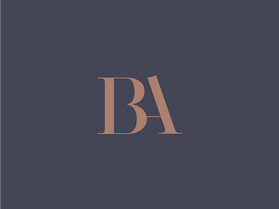 BA Monogram ba monogram logo mark monogram