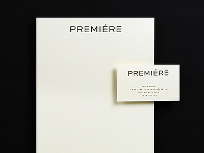 Première business card and letterhead