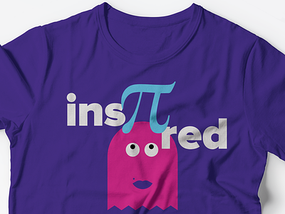 T-shirt design brand identity branding character illustration magenta purple symbol t shirt talisman tshirt turquoise visual identity