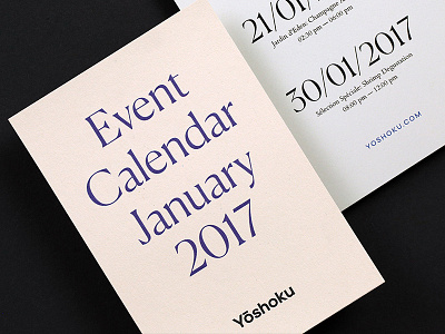 Event calendar brand identity branding inspiration japan print restaurant typography visual identity