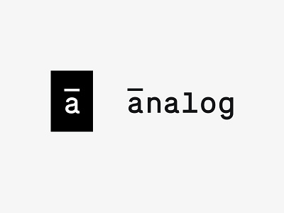 Analog logo analog branding filmstrip logo logomark visual identity
