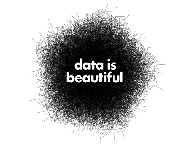 Data is beautiful abstract circle data geometric informational line marketing minimal minimalism modern sans serif typography