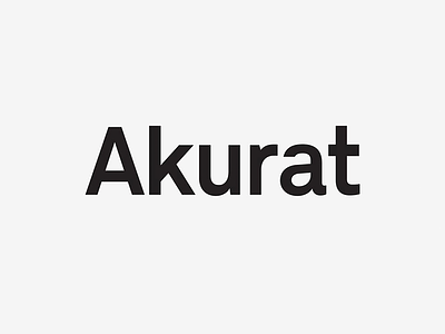 Akurat Logotype branding business grey grotesque identity inspiration minimal sans serif swiss typography visual