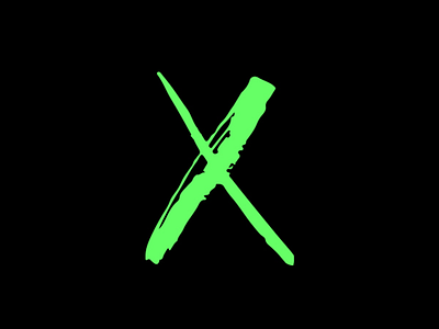 X SALON BY SALLY WANG bold branding clean design green handwriten intensive logo logomark typography