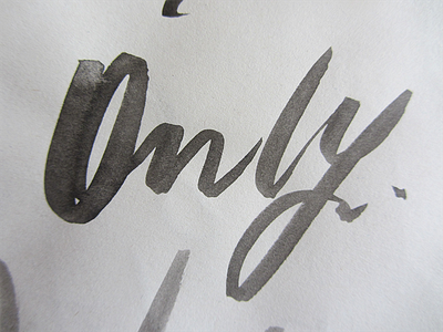 Only blackandwhite handmade ink only typogaphy typographic