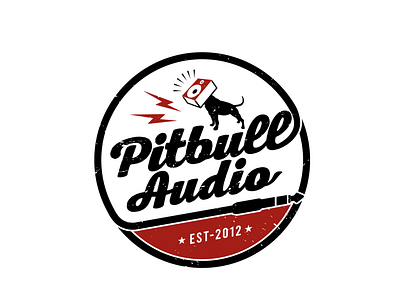 Pitbull Audio branding design graphic design illustration logo typography vector