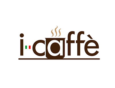 I-Caffe branding design graphic design logo typography vector