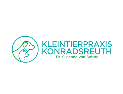 Kleintierpraxis Konradsreuth branding design graphic design illustration logo typography vector