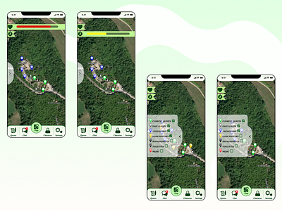 Map Home screen app case study design larp ui ux