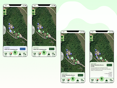 Map Home screen app case study design larp ui ux