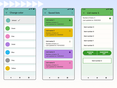 Change color screen app case study design ui ux