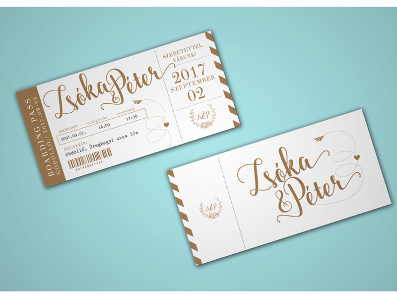 wedding invitation by enno on Dribbble