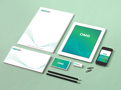 Corp id. concept for a online marketing company communication corporate identity omg onlinemarketing