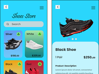 SHOES APPS branding logo mobile app ui uiux user inter face