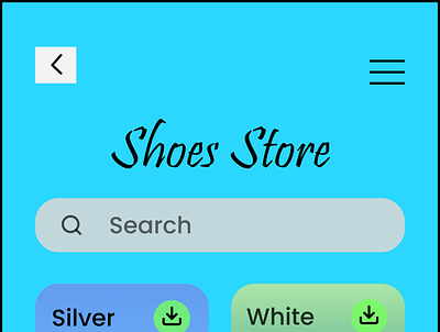 Shoes Store branding logo mobile app ui user inter face