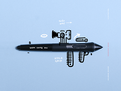 Designer weapons 2d design doodle drawing graphic design illustration pen wacom wacom cintiq