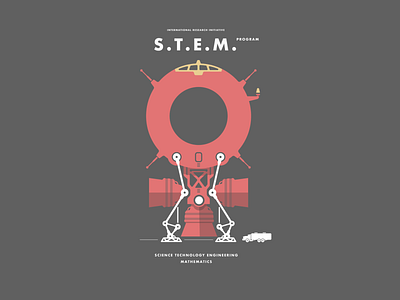 Female S.T.E.M. - science technology engineering mathematics 2d design female graphic design hellmark illustration research science space station stem technology