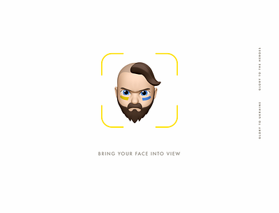 Bring your face into view apple character design face illustration message nedz 13 ukraine ukrainian view