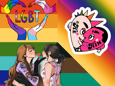 LGBTQ CHALLENGE app design graphic design illustration logo typography