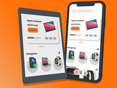 ONLINE GADGET APP app design gadget graphic design ui ux