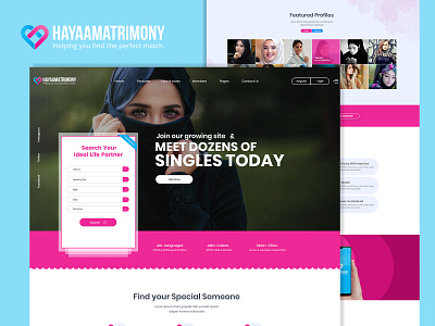 Hayaamatrimony Website Design