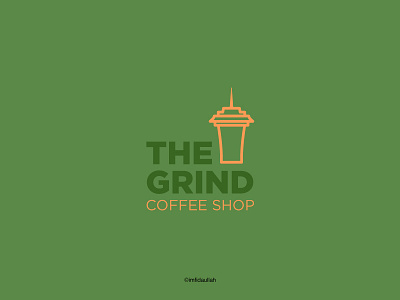 The grind - Thirty Logos Challenge Day 2 brand branding coffee shop logo logodesign seattle simple the grind thirty logos