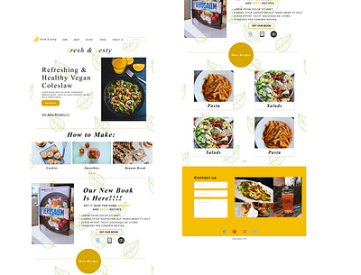 Food Blog blog food foodblog graphic design ui ux