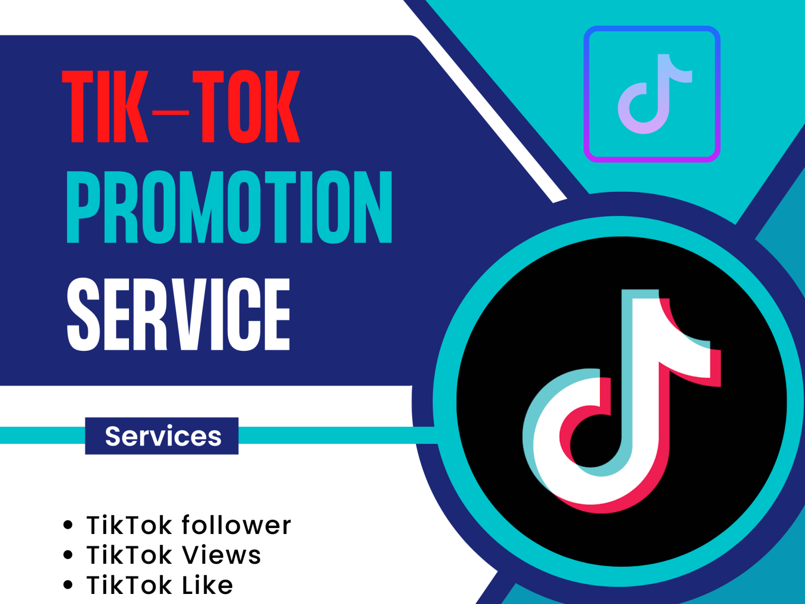 TIK-TOK PROMOTION SERVICE by Akkas Miah Pro on Dribbble