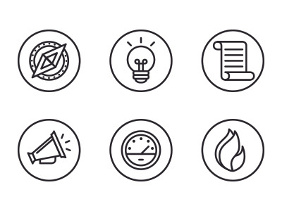 Icons badges icons illustration