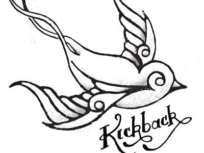 Kickback bird kickback sparrow t shirt