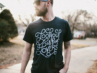Lookout Mtn. Tee hand lettering love shirt type