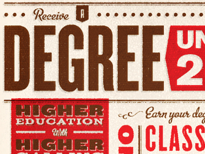 Degree email retro texture