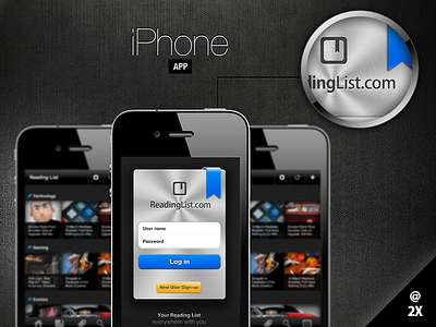 Iphone Bookmark App app iphone ui