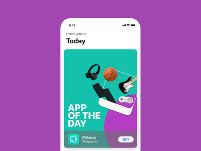 Wallapop App of the day app app of the day application appstore brand branding branding design design graphic design icon ux