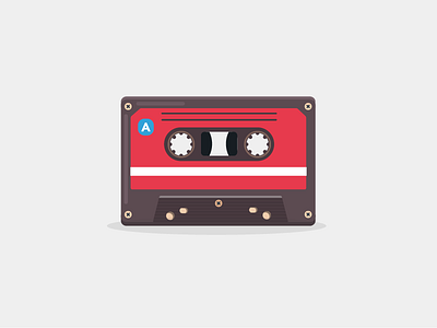 Compact Cassette cassette compact cassette illustration music tape vector vintage