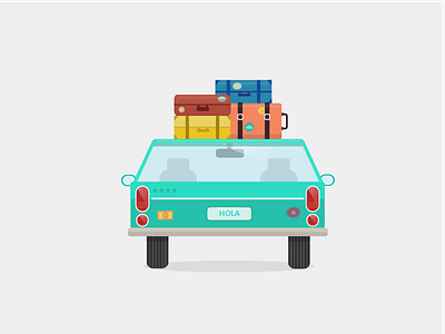 Vintage Car bags car illustration trip vintage car