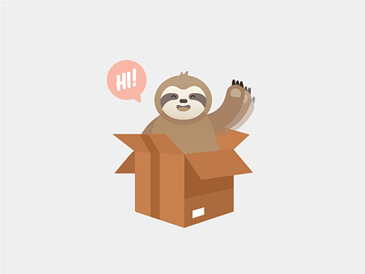 Chewy the sloth chewy the sloth illustration sloth sticker