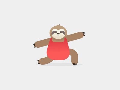 Yogui Sloth chewy the sloth illustration sloth sticker sticker pack yoga yogui