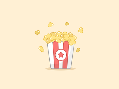 Pop corn cinema corn illustration palomitas popcorn
