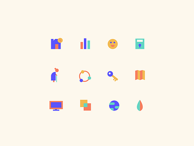 Nuda icons brand branding branding design design flat flat design graphic design icon icon design icon set icons illustration logo ui