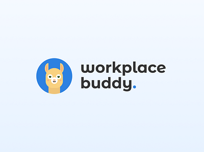 Workplacebuddy Logo alpaca brand branding branding design design graphic design illustration logo typography web