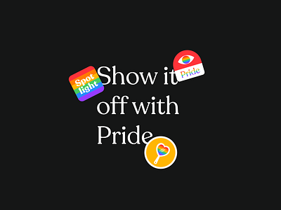 Show it off 🌈 brand design graphic design icon illustration pride pride 2019 rainbow typography ui vector