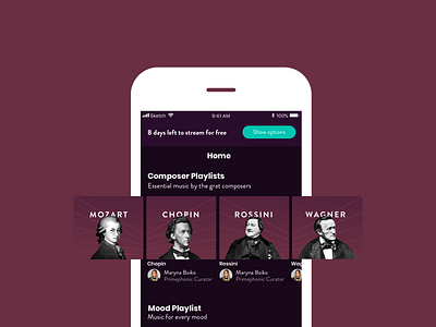 Composer Playlist Music App By Ale Giorcelli On Dribbble