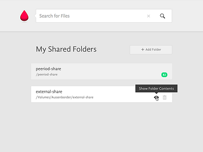 Shared Folders | Peeriod Project