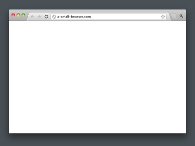small Browser browser chrome ui