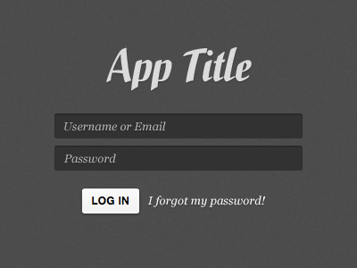 App Login form login ui webapp