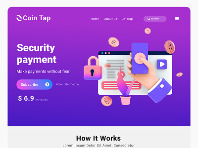 Business Web page security payment