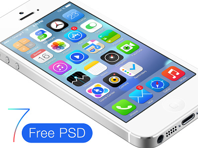 iOS 7 Redesign Free PSD