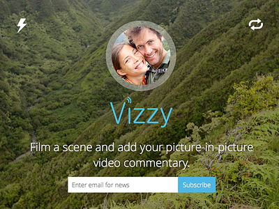 Vizzy.io io marketing site ux vizzy web design website