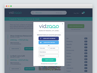 Vidzooo webdesign branding clean corporate form identity search web webdesign website white